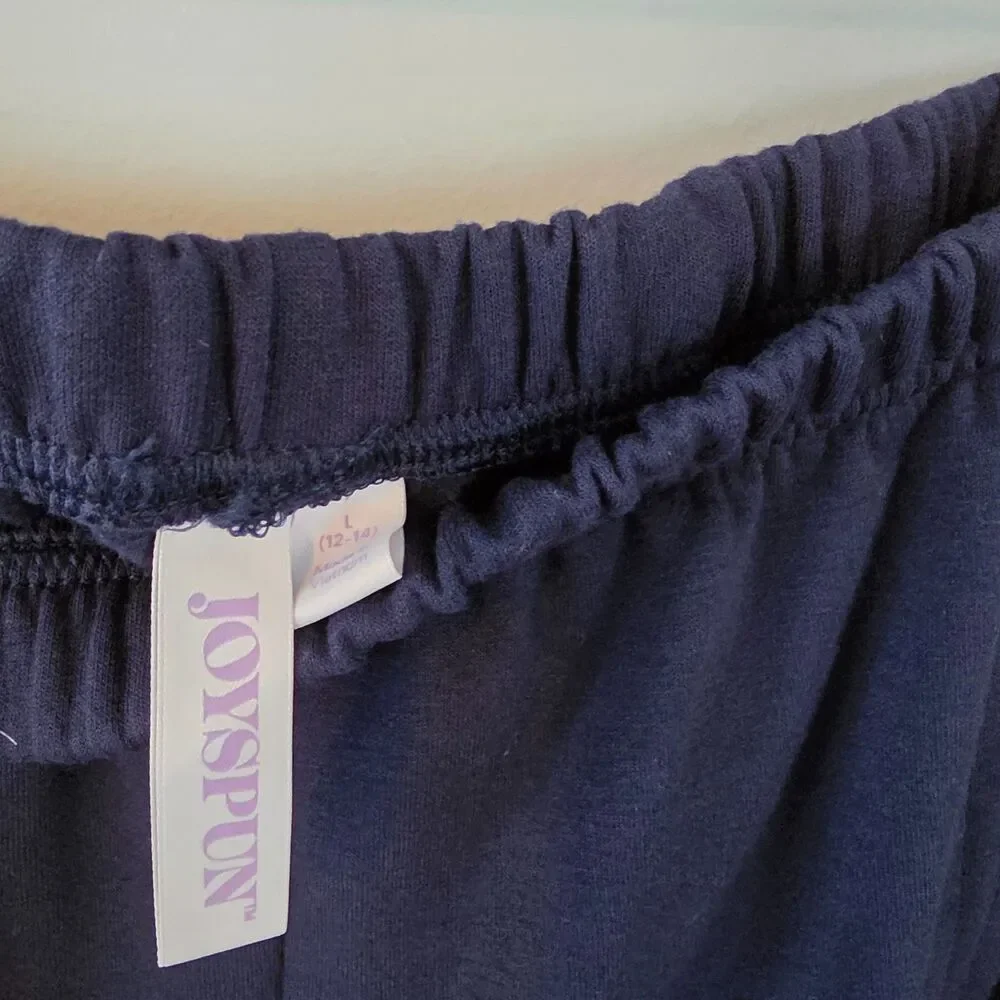 Joyspun Lounge Pajama Set. Navy. Striped. Size L. Casual Comfy Cozy Cute - Picture 8 of 8